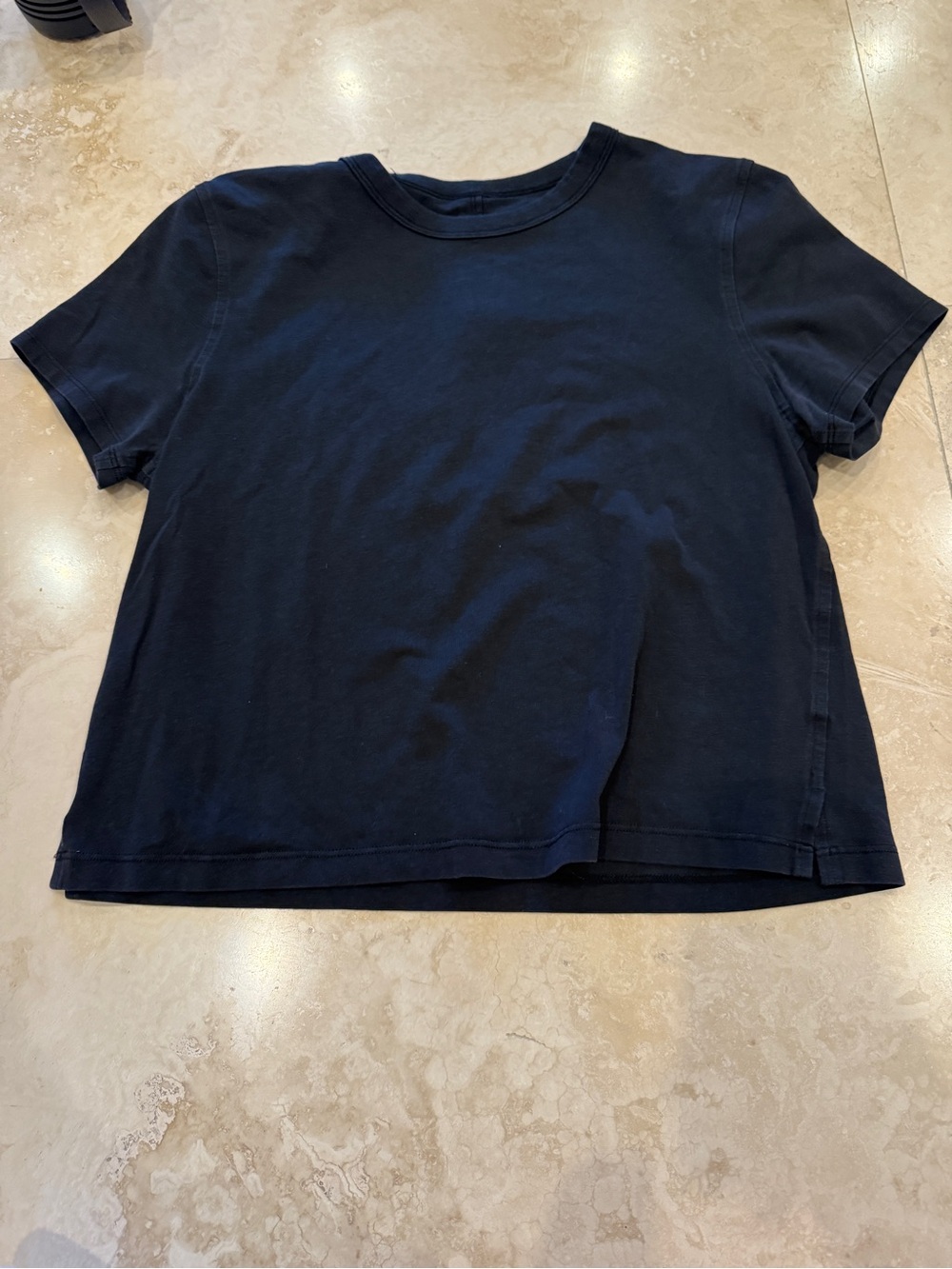 Women’s Black  Short-Sleeve Crewneck Tee